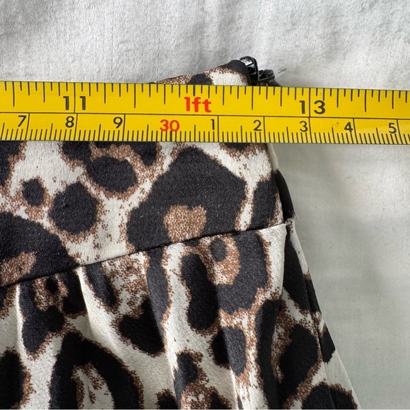 DO + BE Skirt Women’s Small Animal Print Fully Pleated Flowy Maxi silky - Picture 6 of 10